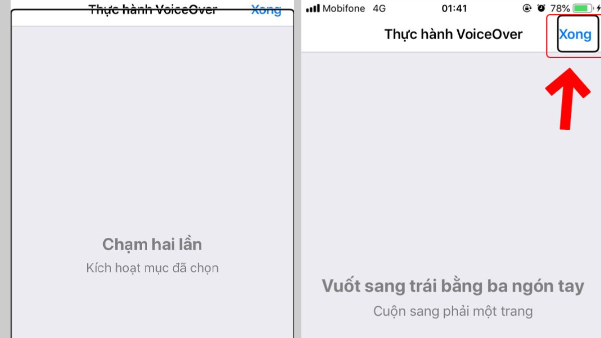 Cách sử dụng VoiceOver hiệu quả bước 4