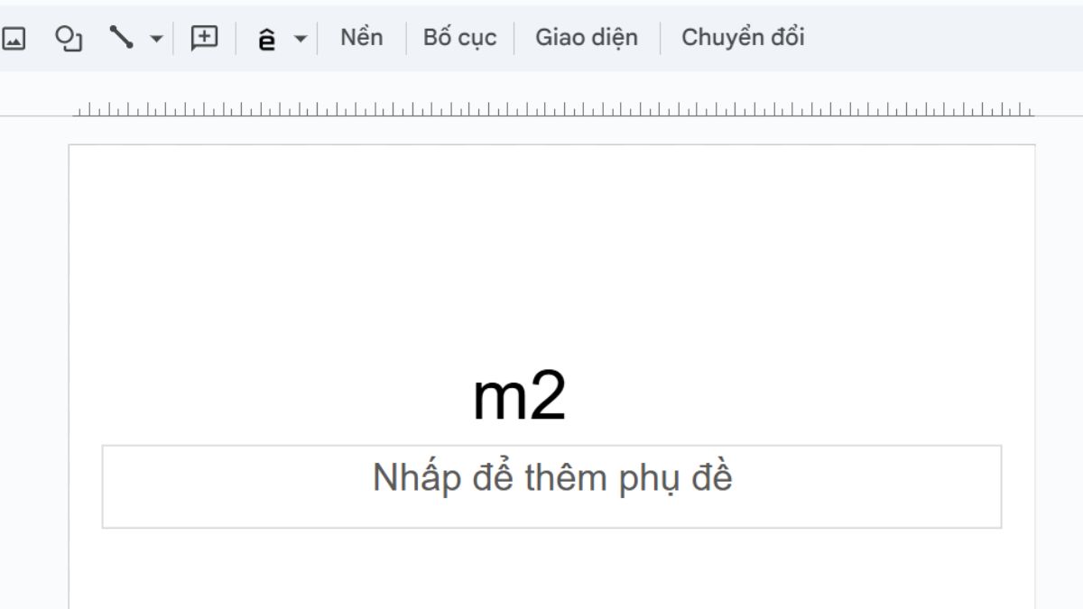 Cách gõ mét vuông, mét khối trong Powerpoint - bước 1