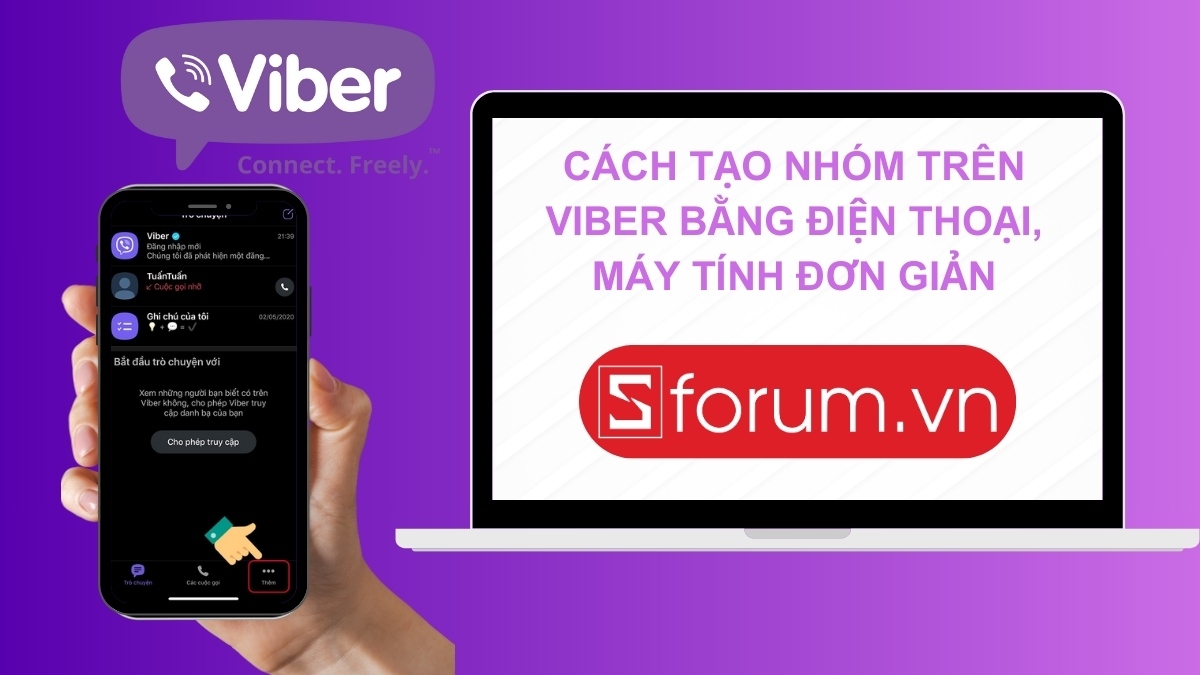 Cách tạo nhóm trên Viber bằng điện thoại, máy tính đơn giản