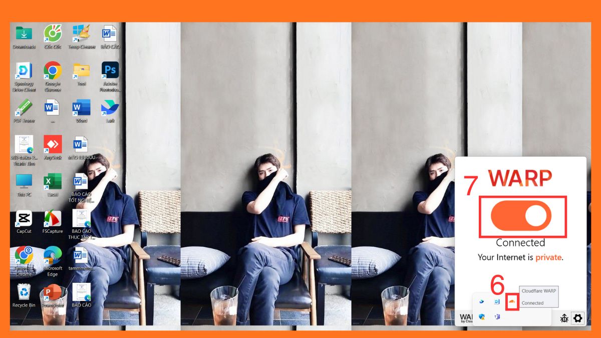 Cài app 1.1.1.1 trên máy tính - bước 5