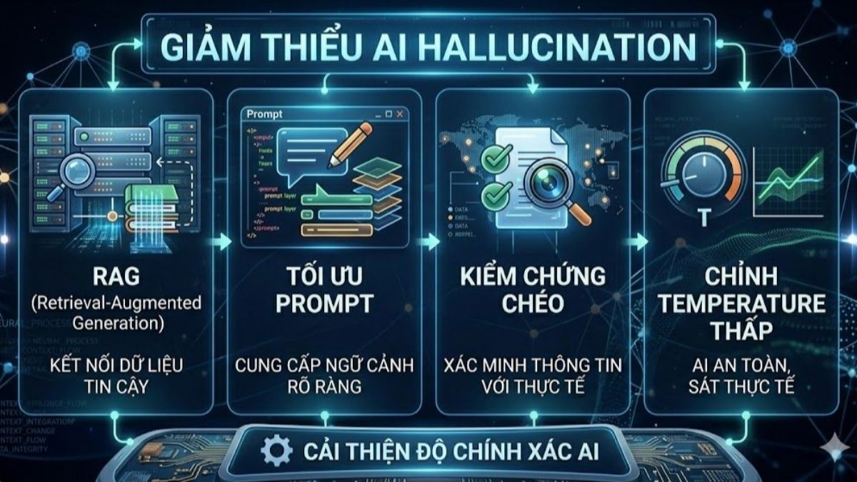 Phương pháp kiểm soát và giảm thiểu AI Hallucination