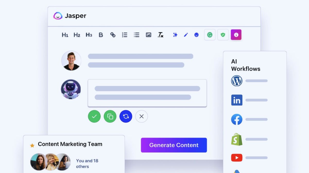 Jasper AI - App AI viết văn miễn phí