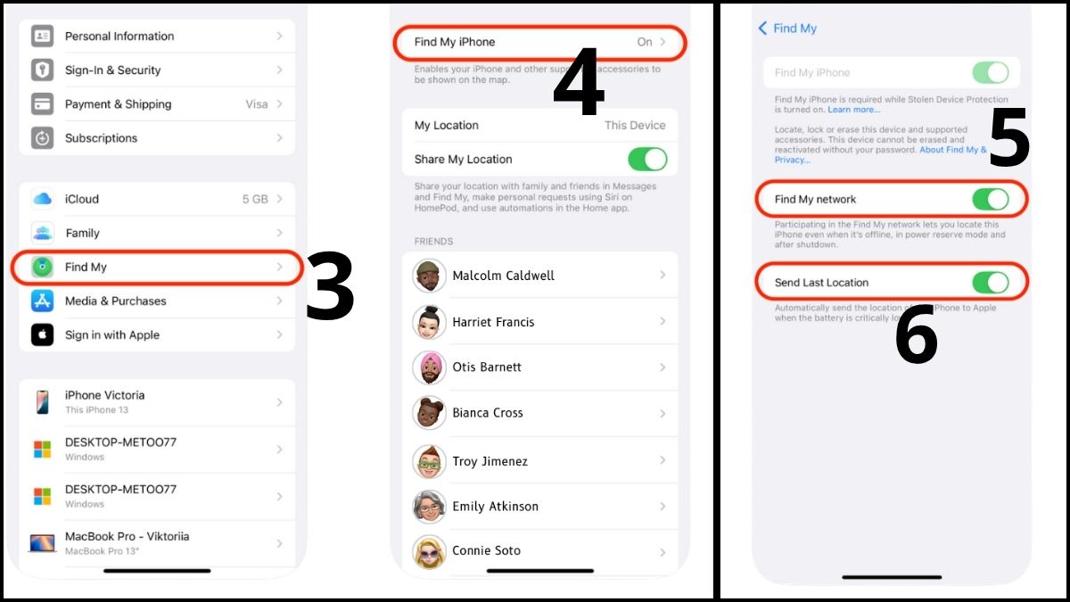 cách định vị airpods - Bật Find My cho AirPods trên iPhone/iPad - bước 2