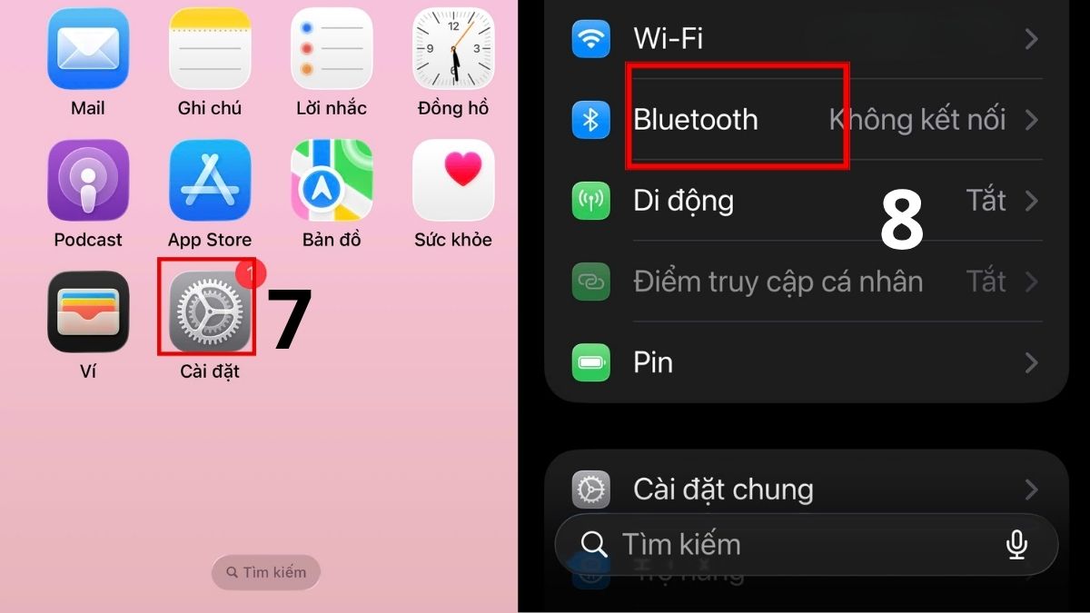 cách định vị airpods - Bật Find My cho AirPods trên iPhone/iPad - bước 3