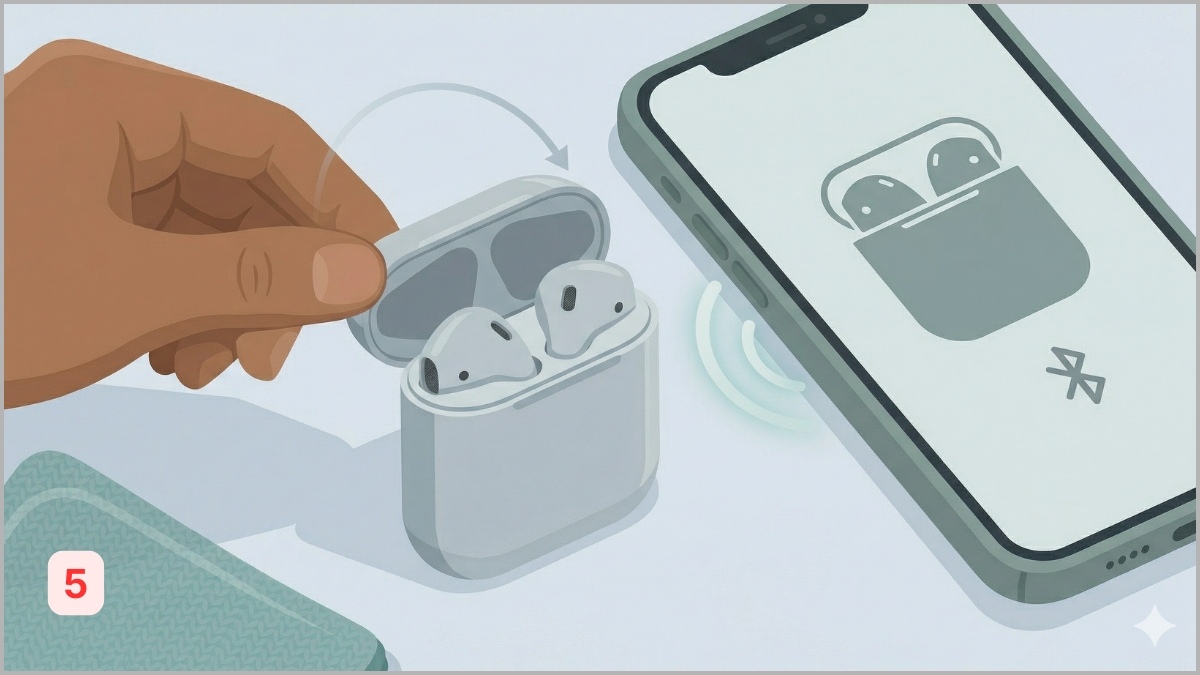 Cách khắc phục AirPods không hiện popup trên thiết bị - thường xuyên vệ sinh airpods - bước 5