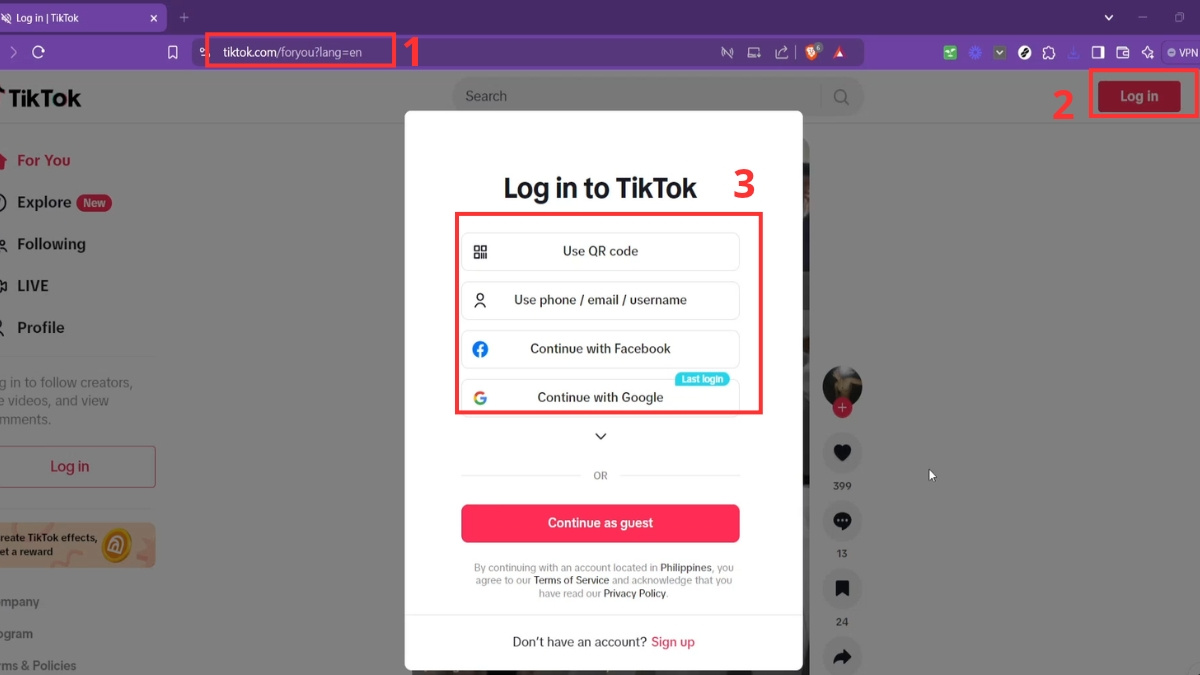 Hướng dẫn cách sử dụng âm thanh thương mại TikTok trên máy tính - bước 1