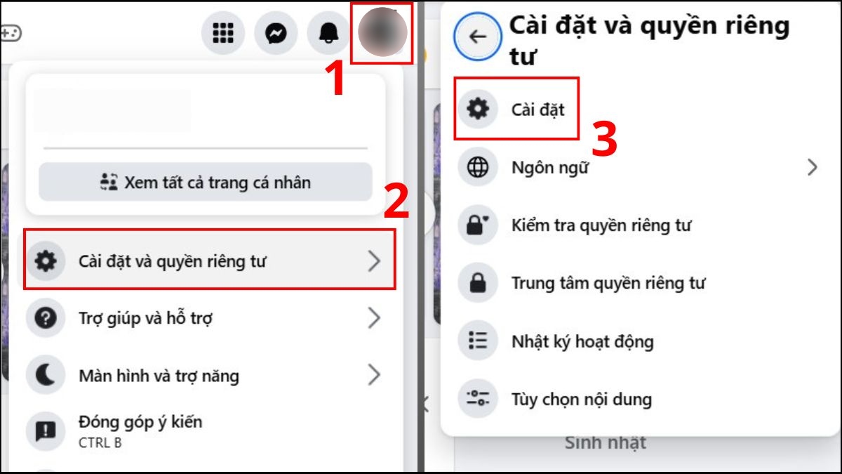 Ẩn bình luận trên Facebook tự động bằng bộ lọc - bước 1