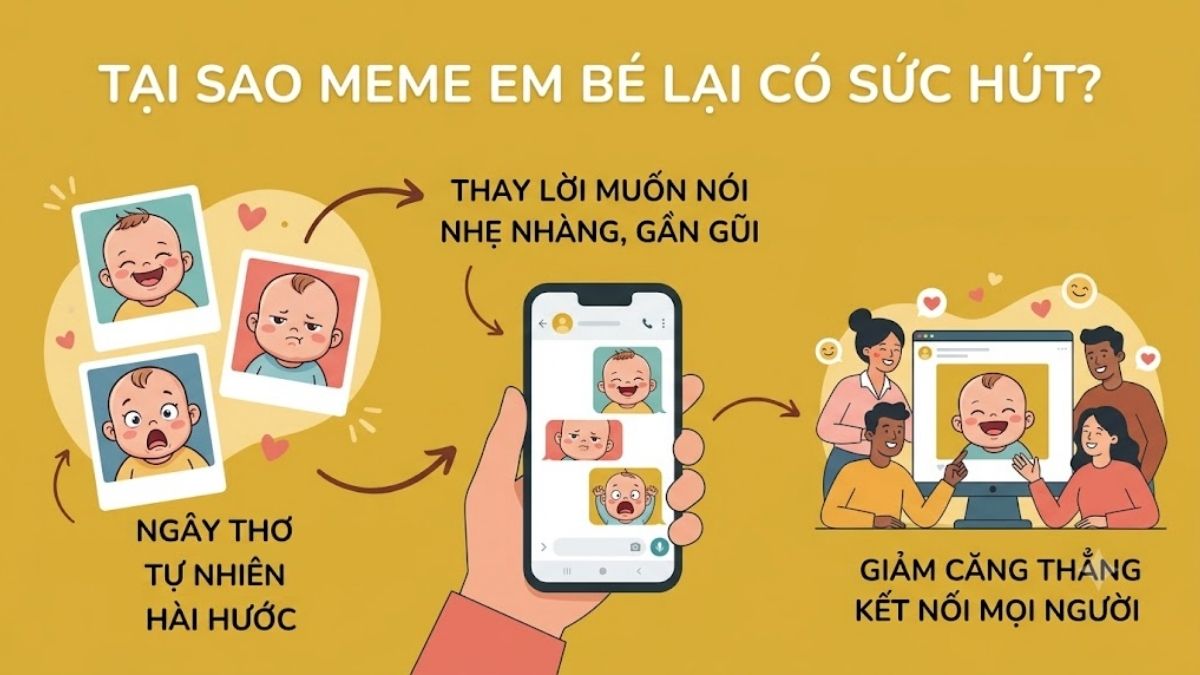 Tại sao meme em bé lại có sức hút hiện nay?