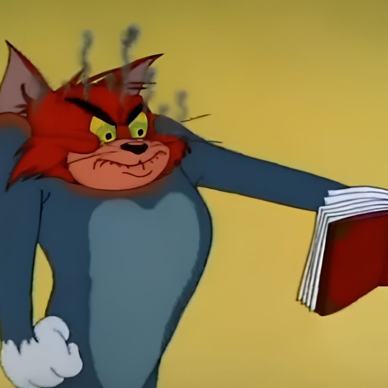 Meme mèo Tom tức giận - 6