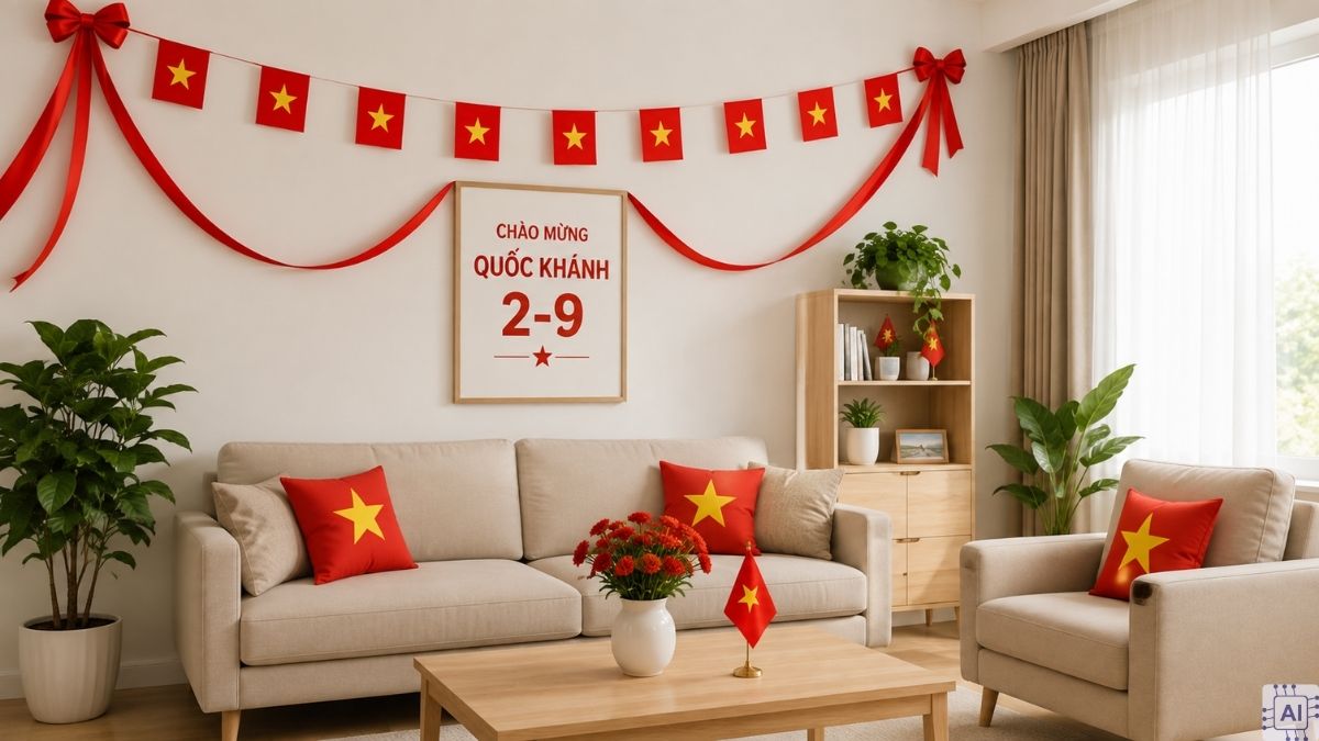 Trang trí nhà ở ấm cúng mừng ngày Quốc khánh - 1