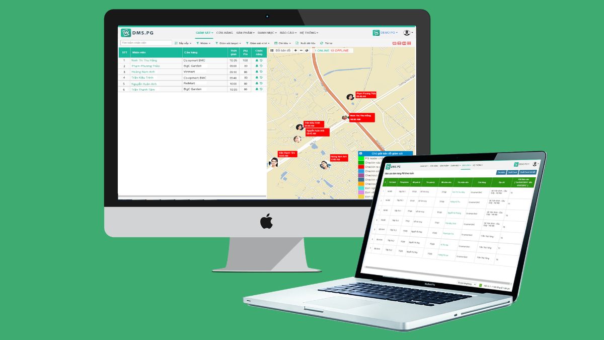 MobiWork PG - phần mềm chấm công trên điện thoại