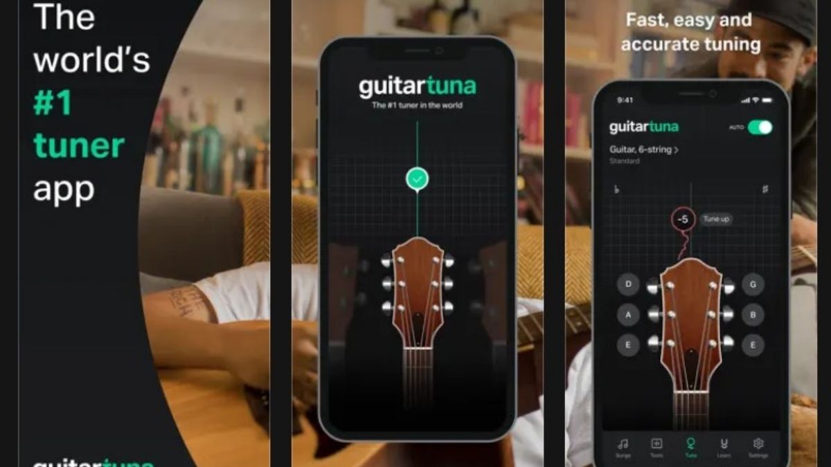 GuitarTuna -app chỉnh dây đàn guitar miễn phí