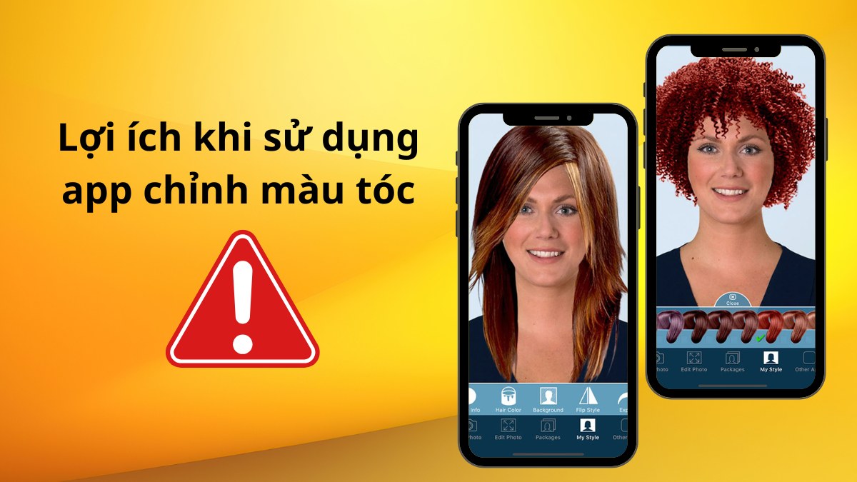 Lợi ích khi sử dụng app chỉnh màu tóc