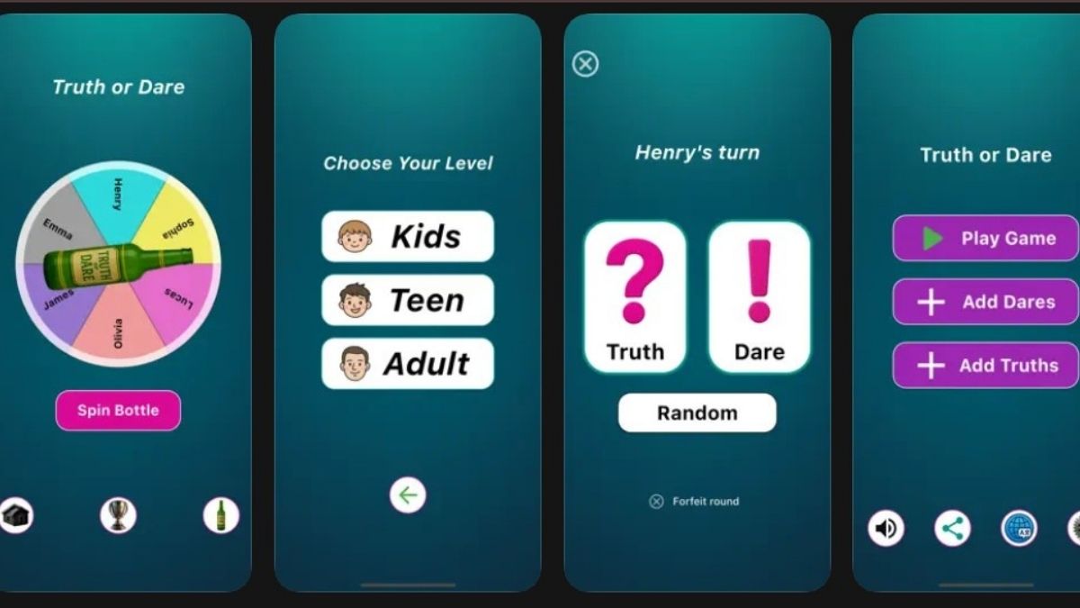 app chơi sự thật hay thử thách Truth or Dare – Spin the Bottle