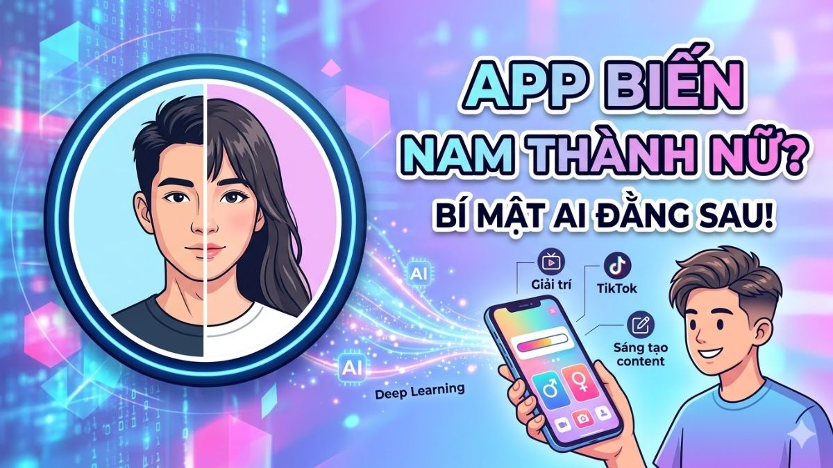 App chuyển ảnh nam sang nữ là gì?