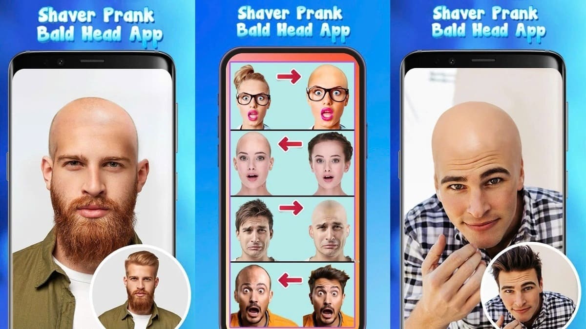Shaver Prank Bald Head App - Ứng Dụng Đầu Hói Tải video tiktok không logo miễn phí