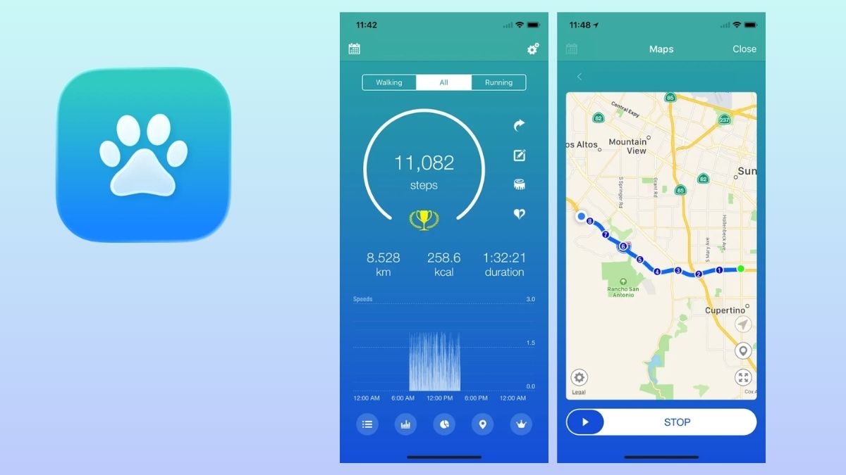 Walker - Pedometer with Motion app đếm bước chân iphone miễn phí