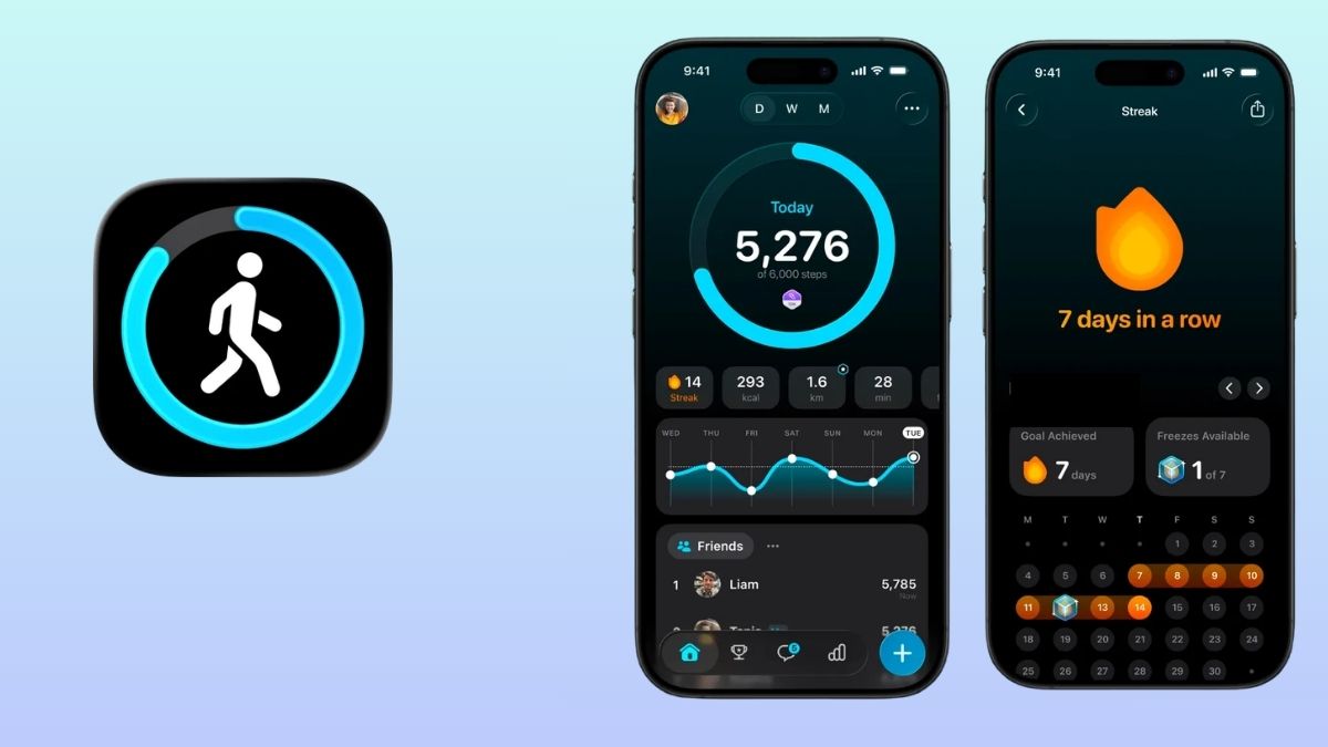 StepsApp app đếm bước chân đi bộ