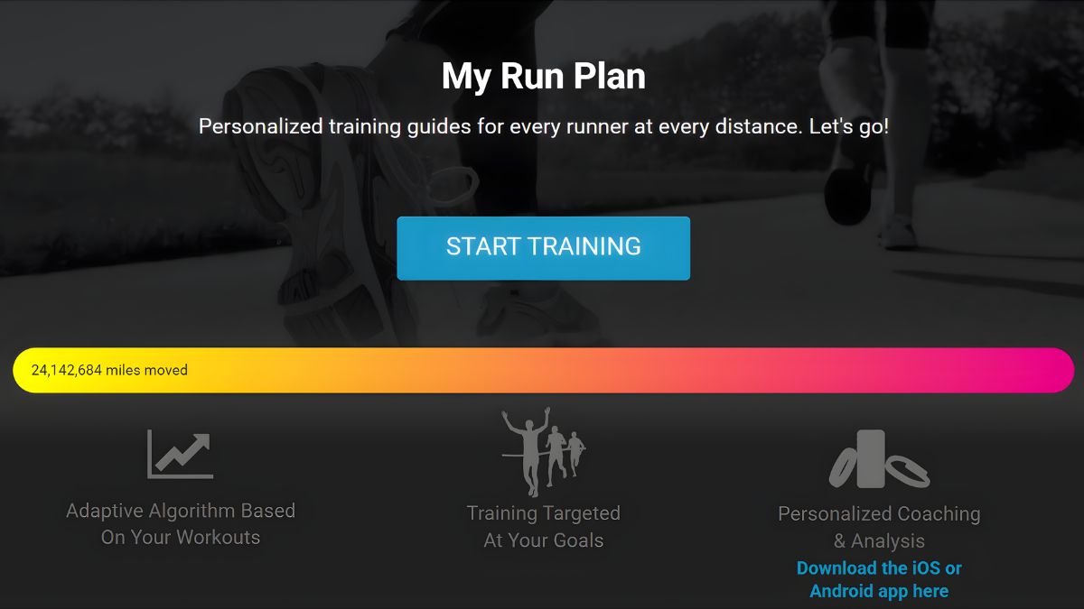 My Run Plan app đo km đạp xe miễn phí
