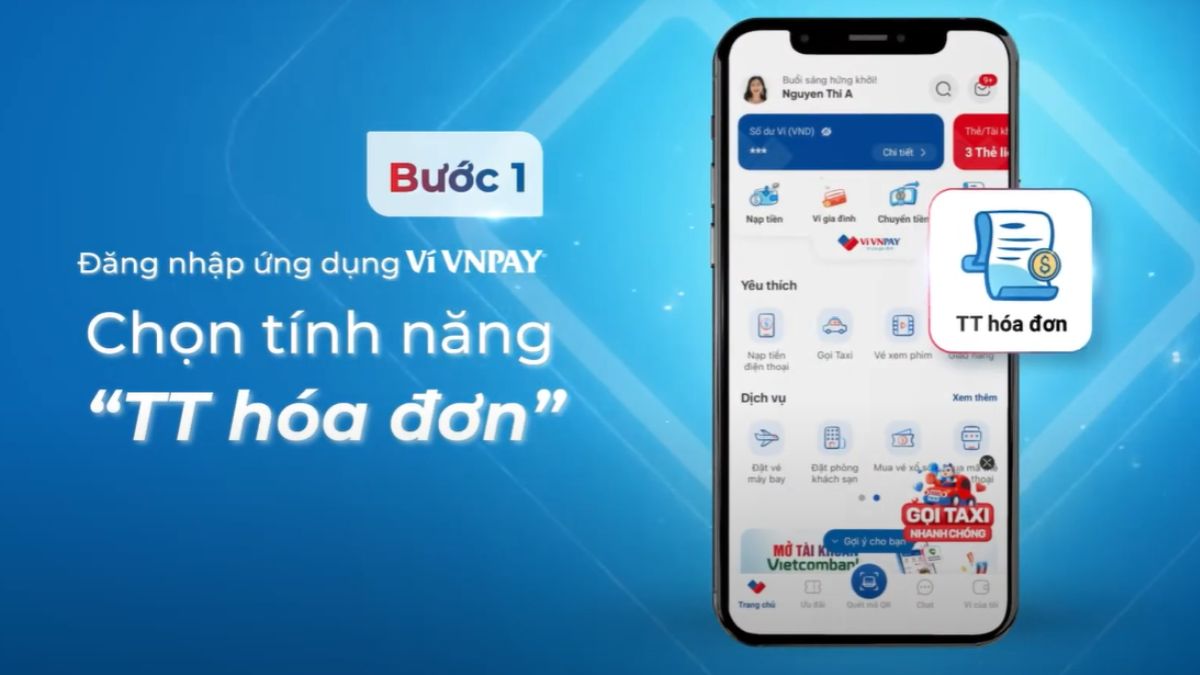 app đóng tiền điện giảm giá trên VNPay - bước 1