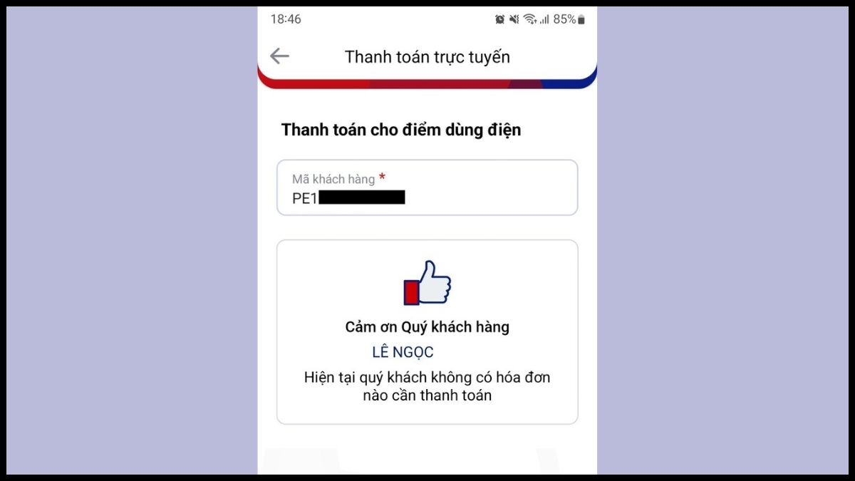 app đóng tiền điện nước EVN - bước 4