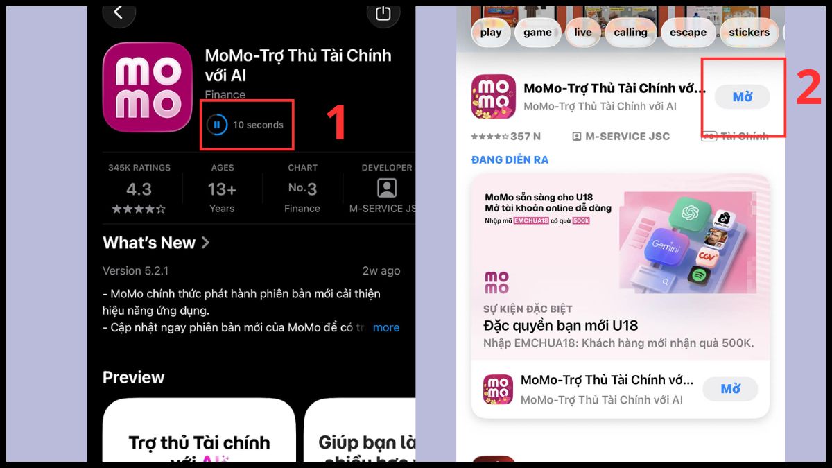 app đóng tiền điện lực MoMo -  bước 1
