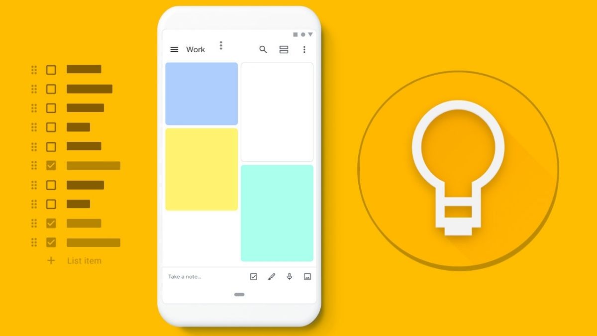 Google Keep - app note lịch làm việc