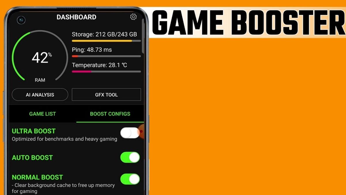 app tăng tốc game trên điện thoại Game Booster 4x Faster