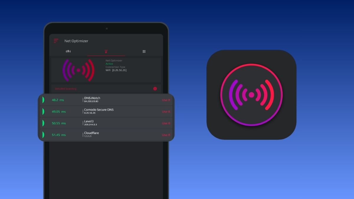 App tăng tốc game Android Net Optimizer: Optimize Ping