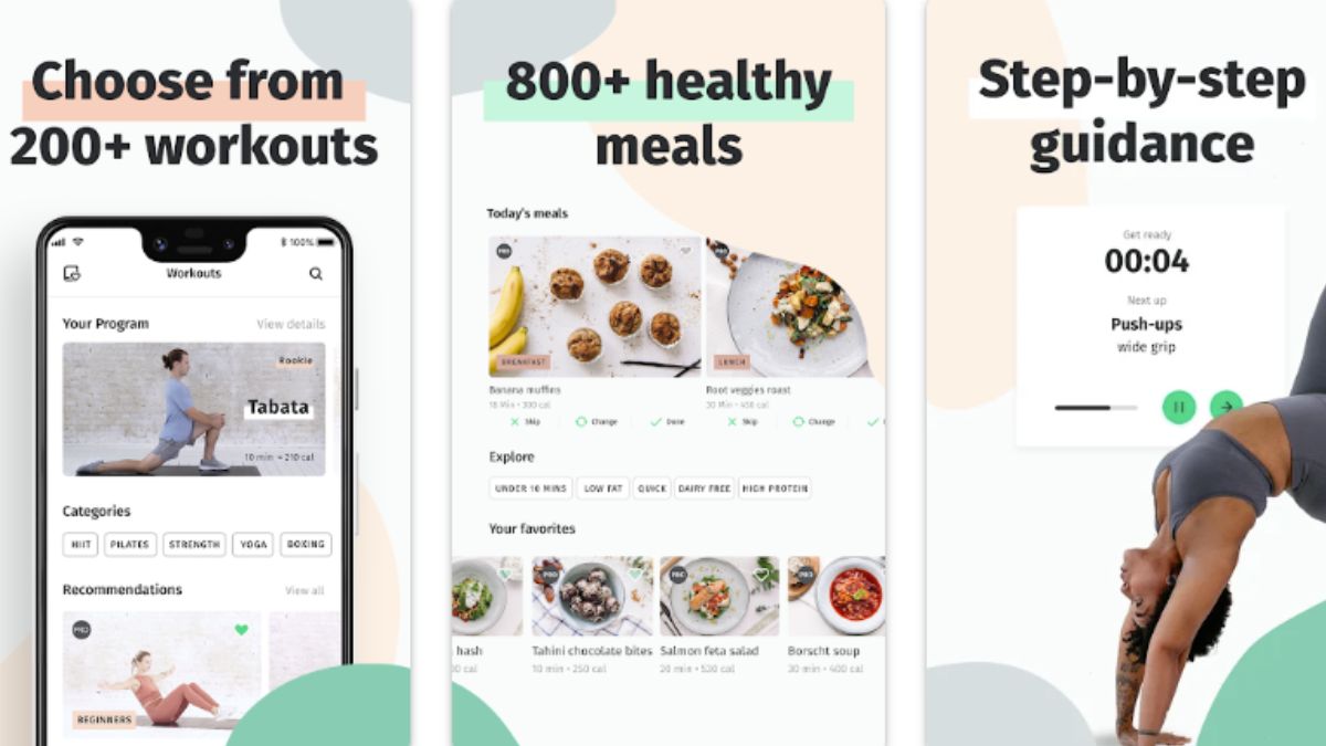 8fit Workouts & Meal Planner - app tập gym free