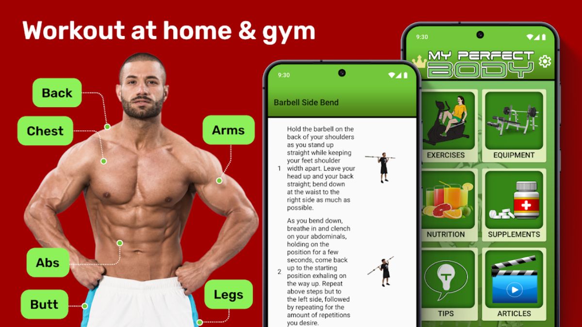 Bodybuilding & Gym Workout App - app hướng dẫn tập gym tại phòng tập miễn phí