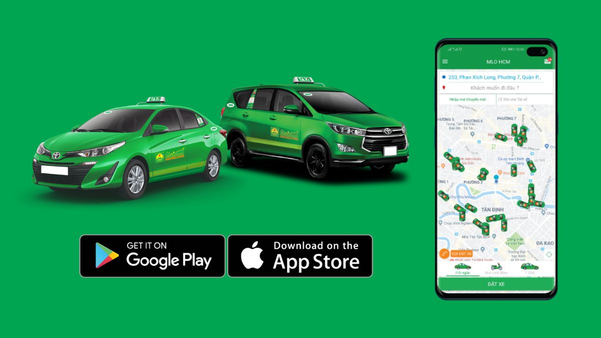 ứng dụng taxi Mai Linh 