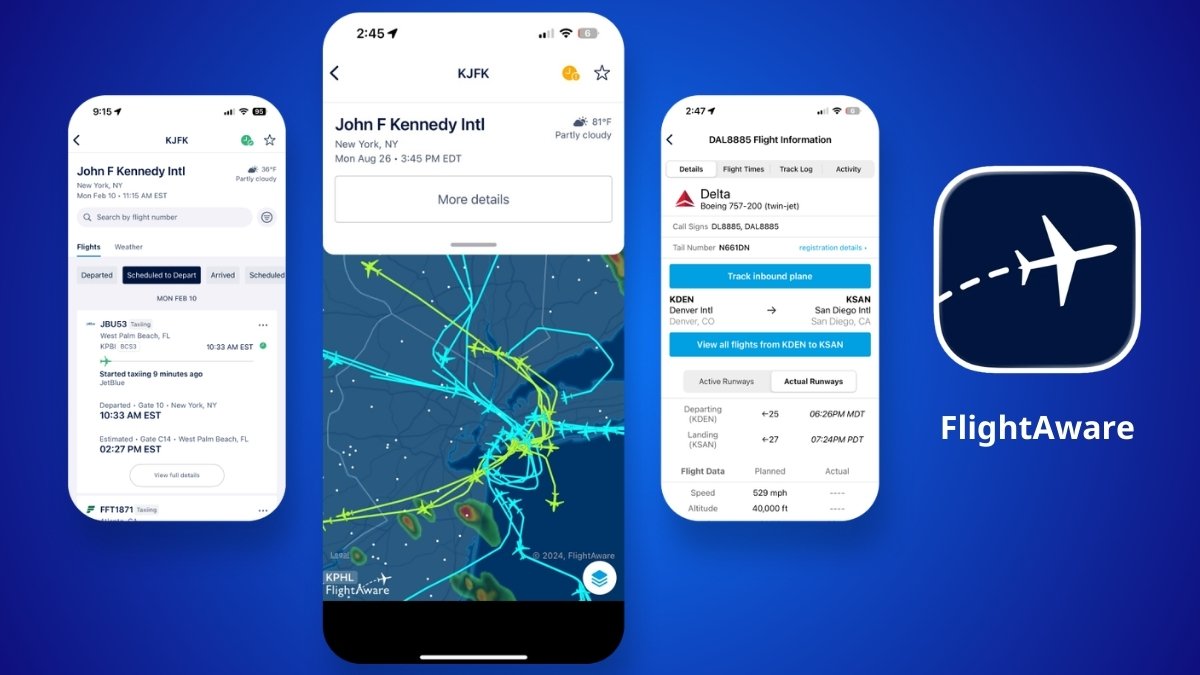 FlightAware app theo dõi chuyến bay quốc tế