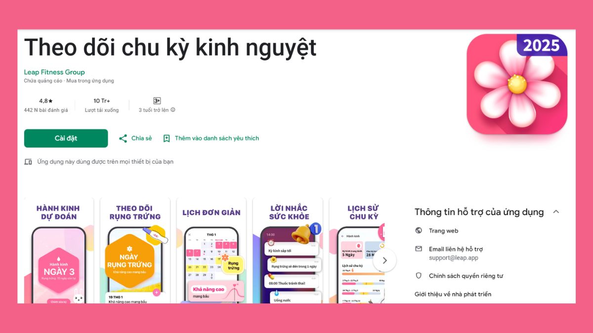 Theo dõi chu kỳ kinh nguyệt