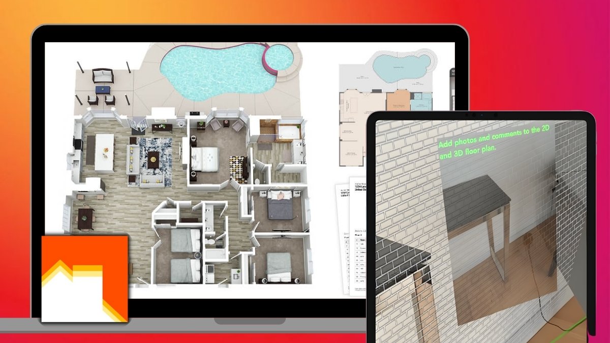 RoomScan Pro LiDAR floor plans ứng dụng thiết kế nhà