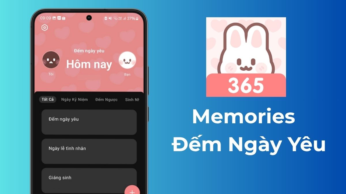 Memories - Đếm Ngày Yêu tải app tính ngày yêu nhau