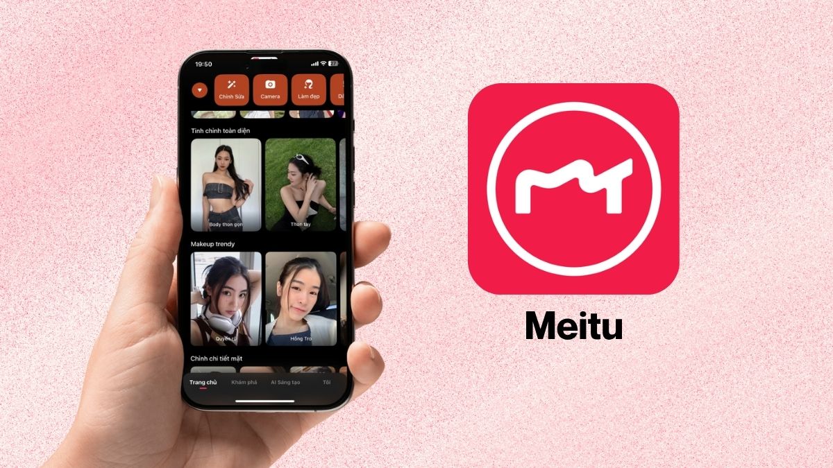 Meitu app trang điểm phù hợp với khuôn mặt
