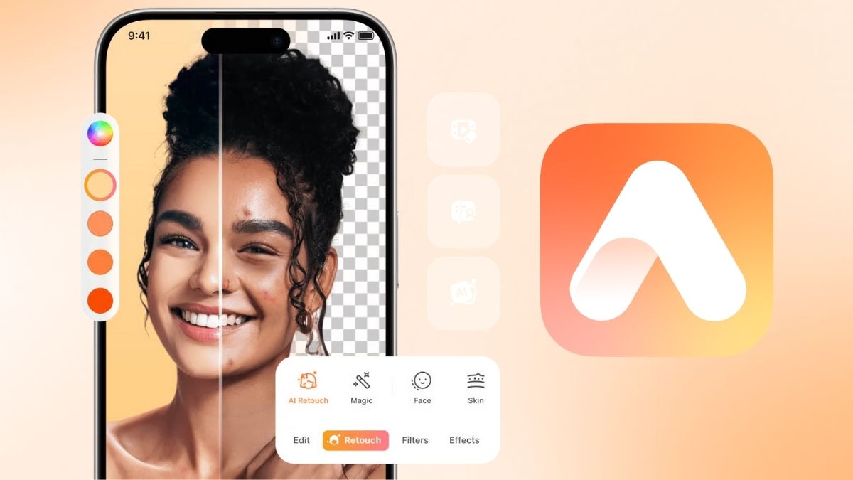 AirBrush app trang điểm cho video