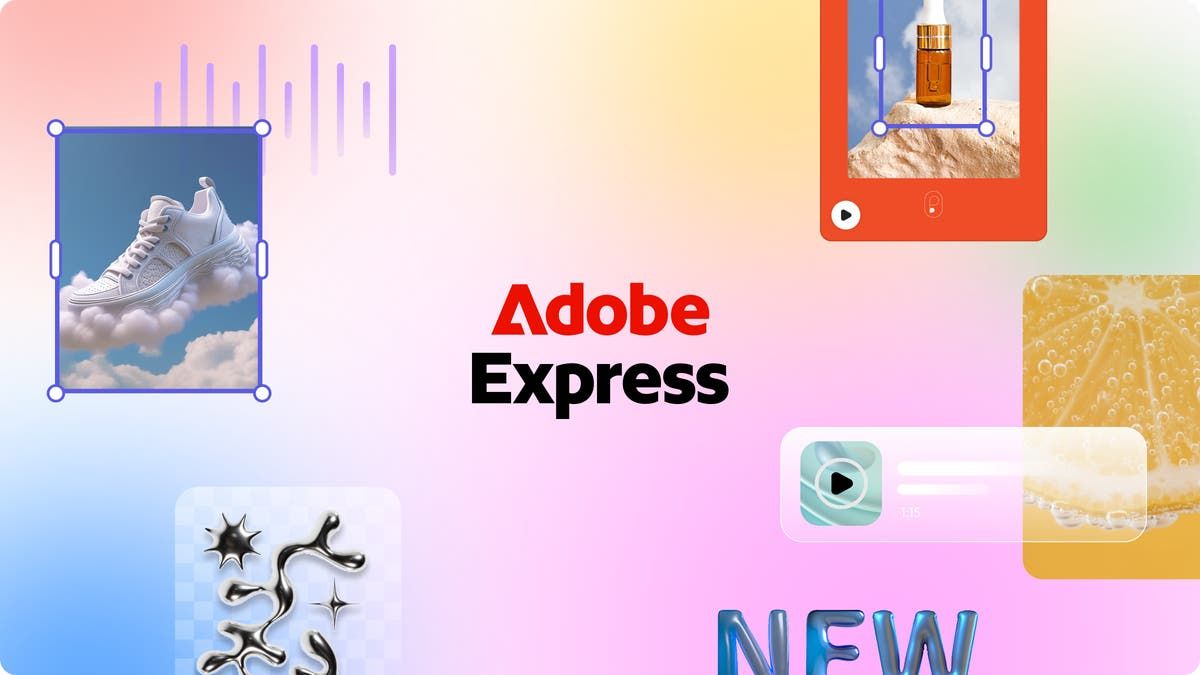 Adobe Express app viết chữ lên ảnh iphone