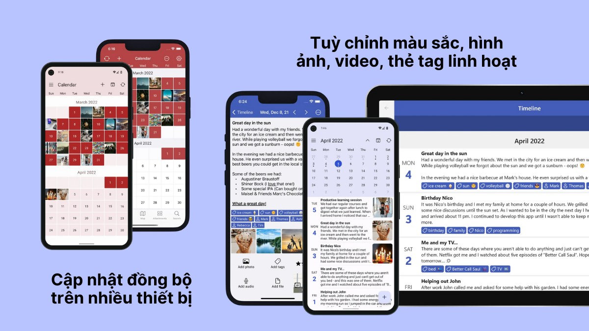 Diarium: Journal, Diary app viết nhật ký trên máy tính