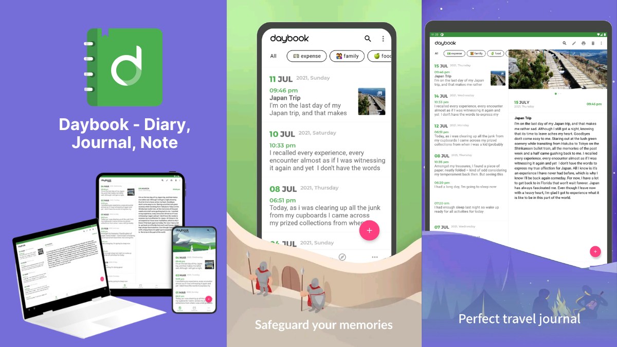 Daybook - Diary, Journal, Note app viết nhật ký có mật khẩu