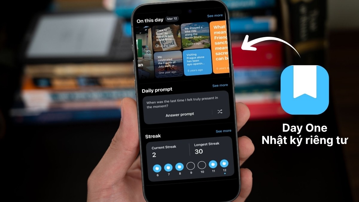 Day One Journal app viết nhật ký trên iphone