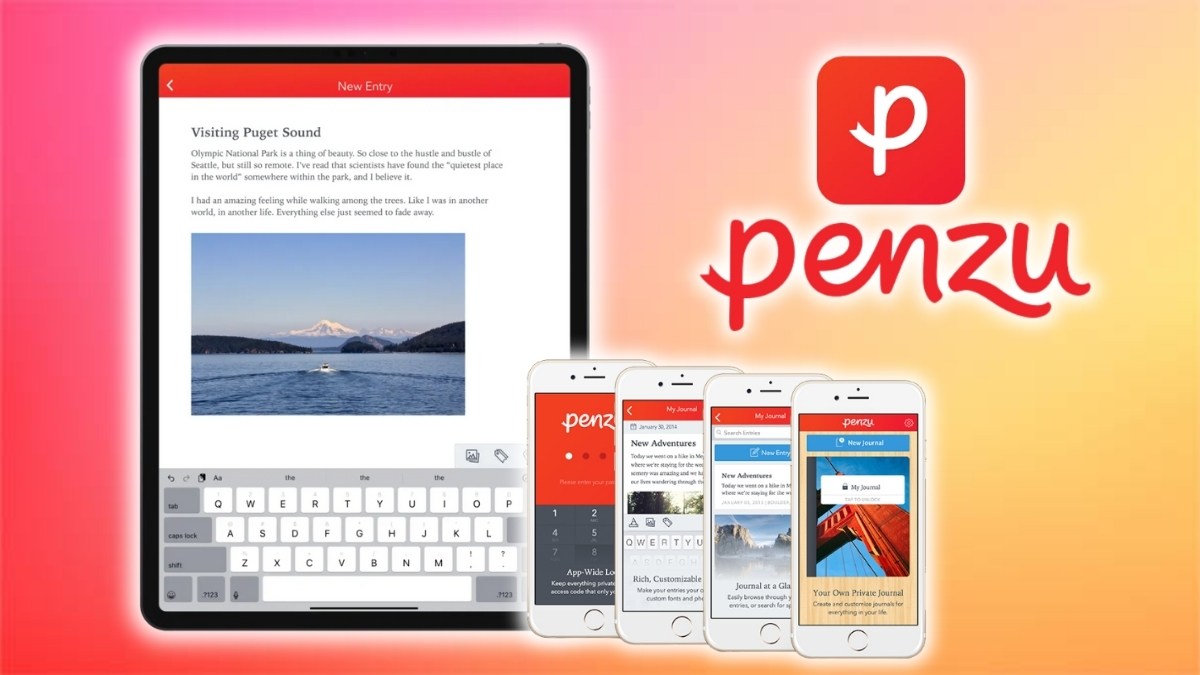 Penzu app viết nhật ký trên điện thoại
