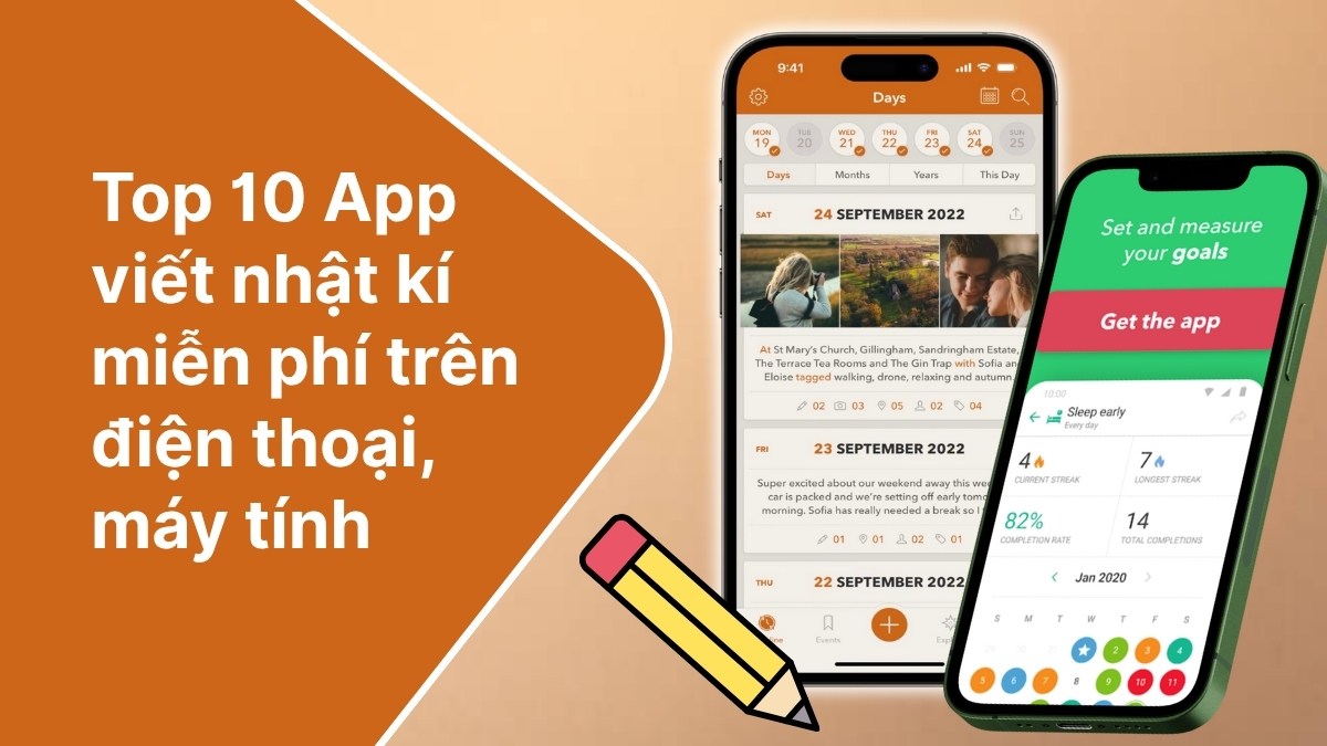 TOP 10 app viết nhật kí miễn phí trên điện thoại, máy tính TOP 10 app viết nhật kí miễn phí trên điện thoại, máy tính