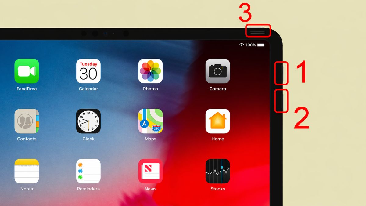 Cách khắc phục Apple Pencil 2 không lên pin - khởi động lại iPad