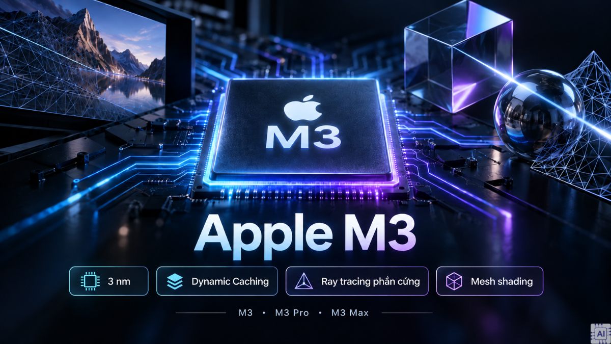 thế hệ chip Apple Silicon trên Mac - apple M3