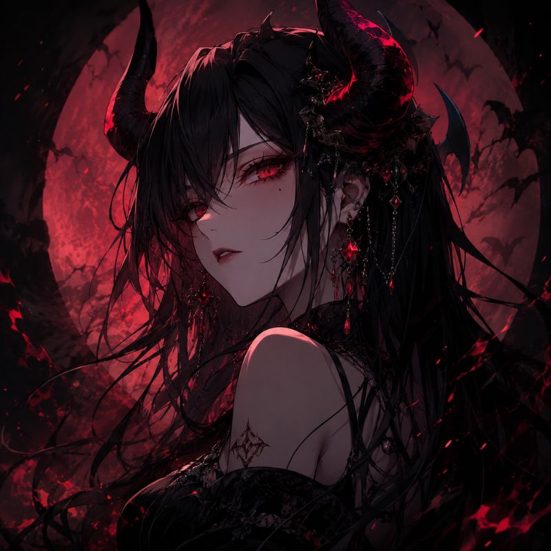 Ảnh avatar ác quỷ anime nữ ngầu - 1