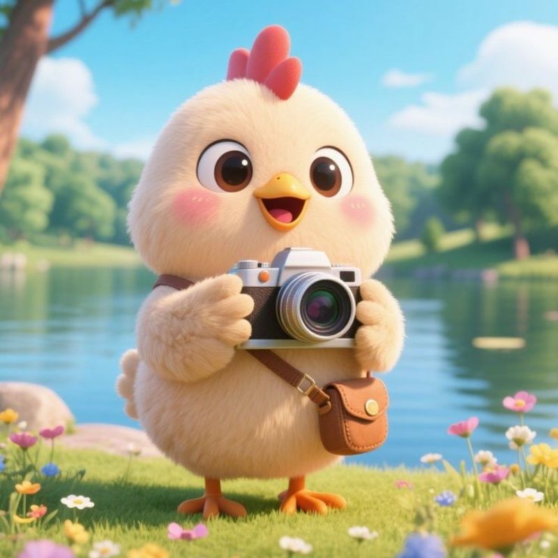 Avatar gà cute 3D - 3