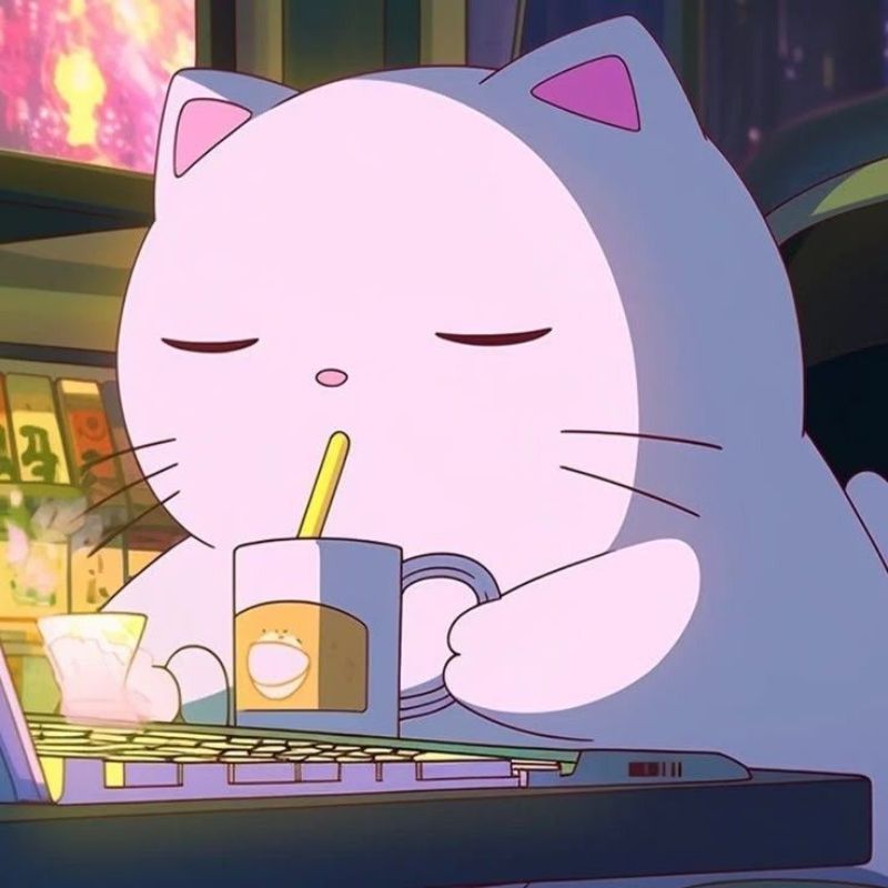 Avatar mèo vô tri dễ thương - 5