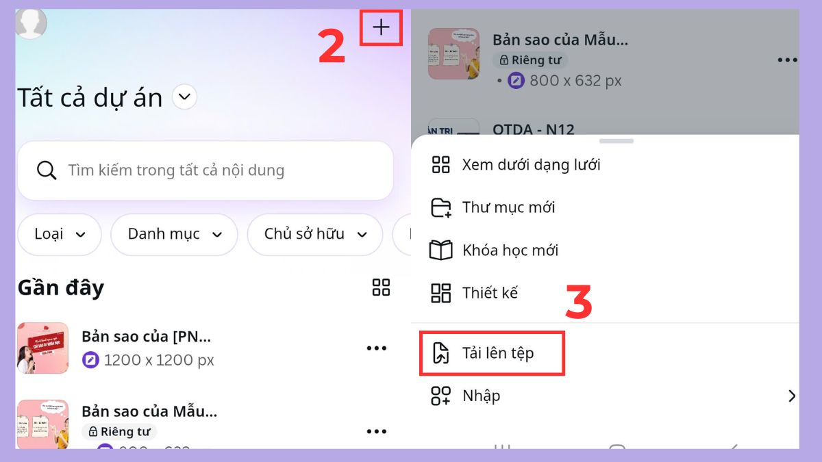 Tạo avatar TikTok trong suốt bằng phần mềm Canva - bước 2